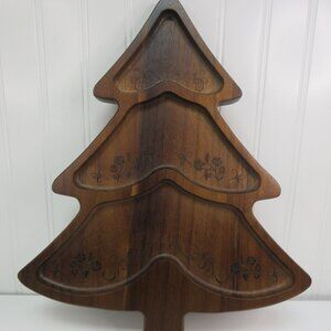 Pioneer Woman Charcuterie Board Holiday Christmas Tree Acacia Wood 15"x12"x0.98"